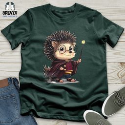 Hedgehog Wizard Charm Unisex T Shirt Gift For Animal Lover
