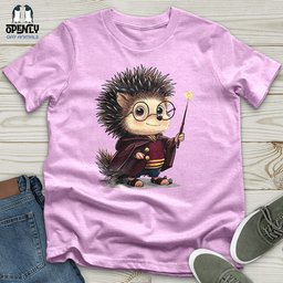 Hedgehog Wizard Charm Unisex T Shirt Gift For Animal Lover