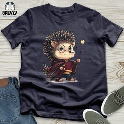 Hedgehog Wizard Charm Unisex T Shirt Gift For Animal Lover