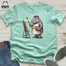 Hipponicasso Unisex T Shirt Gift For Animal Lover