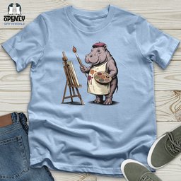 Hipponicasso Unisex T Shirt Gift For Animal Lover