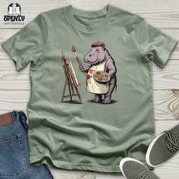 Hipponicasso Unisex T Shirt Gift For Animal Lover