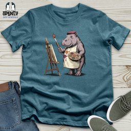 Hipponicasso Unisex T Shirt Gift For Animal Lover