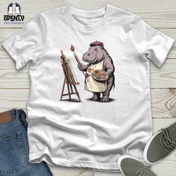 Hipponicasso Unisex T Shirt Gift For Animal Lover