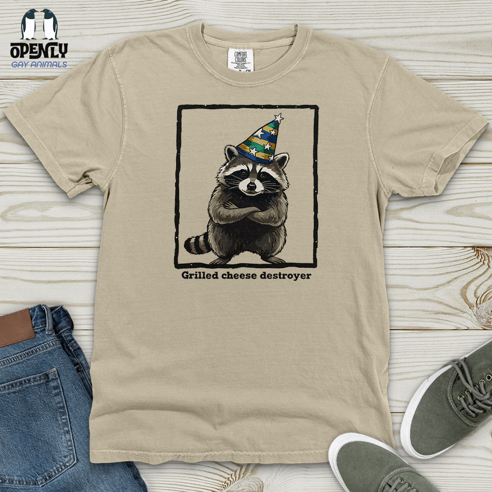 Grilled Cheese Destroyer Heavy Cotton Comfort Colors Tee Gift For Animal Lover