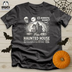 Haunted House 13 Horrific Rooms Unisex T Shirt Gift For Animal Lover