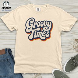 Groovy Times Heavy Cotton Comfort Colors Tee Gift For Animal Lover