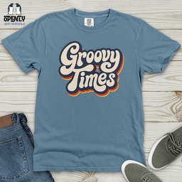 Groovy Times Heavy Cotton Comfort Colors Tee Gift For Animal Lover