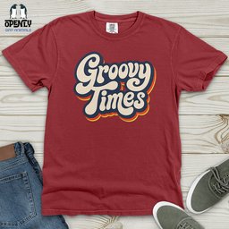 Groovy Times Heavy Cotton Comfort Colors Tee Gift For Animal Lover