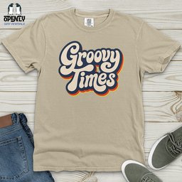 Groovy Times Heavy Cotton Comfort Colors Tee Gift For Animal Lover