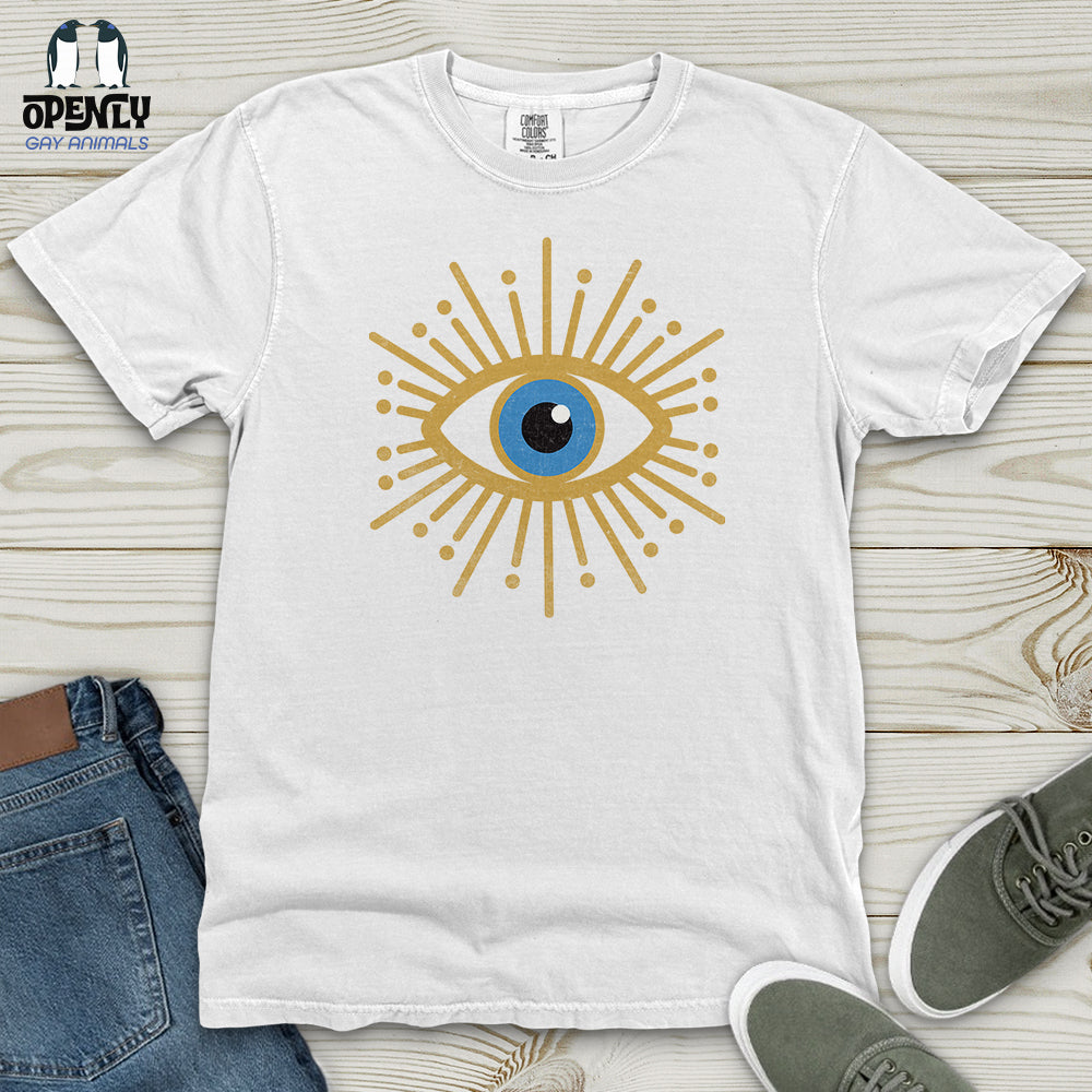 Gold Evil Eye Heavy Cotton Comfort Colors Tee Gift For Animal Lover