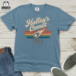 Halleys Comet 1986 Heavy Cotton Comfort Colors Tee Gift For Animal Lover