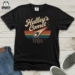 Halleys Comet 1986 Heavy Cotton Comfort Colors Tee Gift For Animal Lover