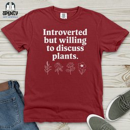 Introverted Heavy Cotton Comfort Colors Tee Gift For Animal Lover