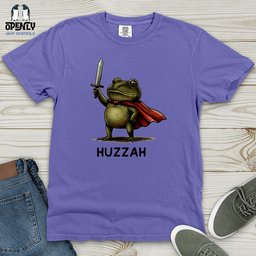Huzzah 02 Heavy Cotton Comfort Colors Tee Gift For Animal Lover
