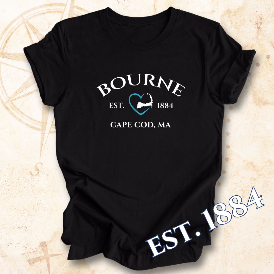 Bourne Established Unisex T Shirt Gift For Cape Cod Lover