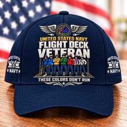 United States Navy Flight Deck Veteran These Colors Dont Run Baseball Cap Gift For Men Baseball Cap Navy