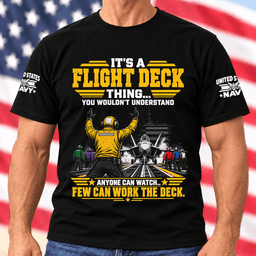 US Navy Flight Deck Thing Few Can Work The Deck T Shirt Hoodie Baseball Cap Gift For Men T-shirt Black