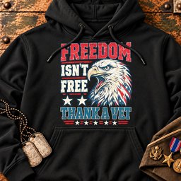 freedom-isn-t-free-thank-a-vet-22907 Hoodie-Black.jpg