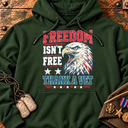 freedom-isn-t-free-thank-a-vet-22907 Hoodie-Forest-Green.jpg