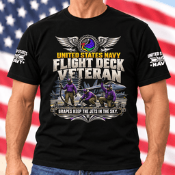 Navy Flight Deck Veteran Grapes Keep The Jets In The Sky T Shirt Hoodie Baseball Cap Gift For Men T-shirt Black