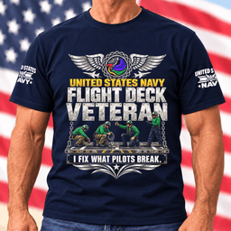 Navy Flight Deck Veteran I Fix What Pilots Break T Shirt Hoodie Baseball Cap Gift For Men T-shirt Navy
