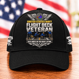 Navy Flight Deck Veteran Blue Shirts Do The Heavy Lifting T Shirt Hoodie Baseball Cap Gift For Men Baseball Cap Black