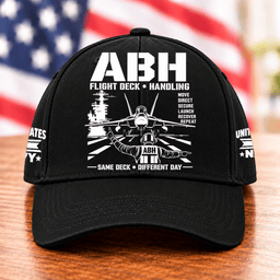 Navy ABH Flight Deck Handling Same Deck Different Day T Shirt Hoodie Baseball Cap Gift For Men Baseball Cap Black