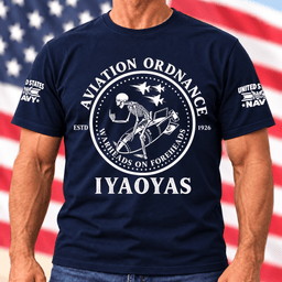 Navy Aviation Ordnance Warheads On Foreheads Skeleton T Shirt Hoodie Baseball Cap Gift For Men T-shirt Navy
