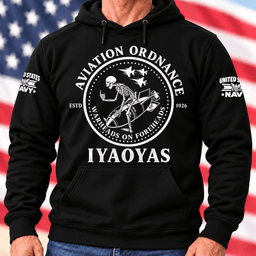 Navy Aviation Ordnance Warheads On Foreheads Skeleton T Shirt Hoodie Baseball Cap Gift For Men Hoodie Black