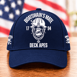 Navy Boatswains Mate Deck Apes Skull T Shirt Hoodie Baseball Cap Gift For Men Baseball Cap Navy