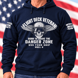 Navy Flight Deck Veteran Born To Brave The Danger Zone T Shirt Hoodie Baseball Cap Gift For Men Hoodie Navy