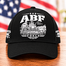 Navy ABF Aviation Boatswains Mate Fuels T Shirt Hoodie Baseball Cap Gift For Men Baseball Cap Black