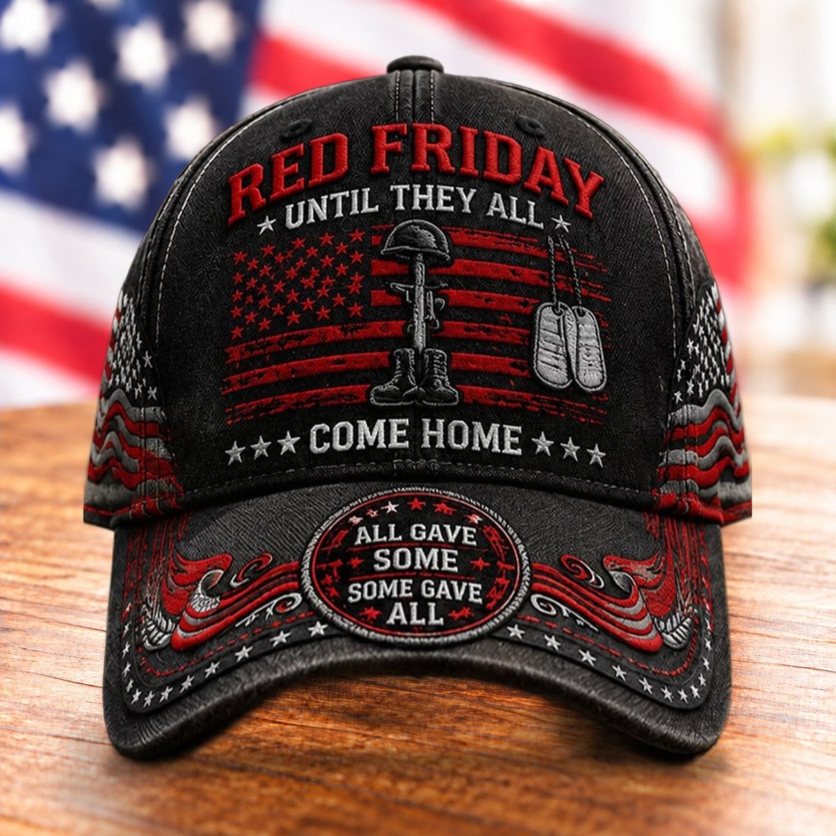 Red Friday Retro Casual Baseball Cap