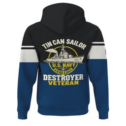 Tin Can Sailor U.S. Navy Destroyer Veteran Polo Shirt, Navy Veteran Shirts - Hoodie - 6