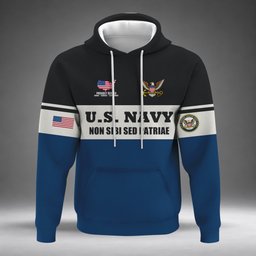 Tin Can Sailor U.S. Navy Destroyer Veteran Polo Shirt, Navy Veteran Shirts - Hoodie - front - Minimal Gray Studio Backdrop
