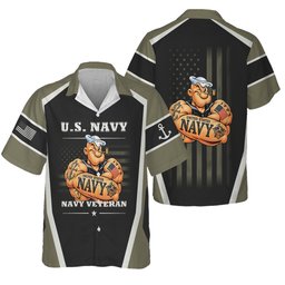 U.S. Navy Sailor Veteran Polo Shirt, Navy Veteran Shirts, Gifts for Navy Veterans - Hawaii Shirt - 16