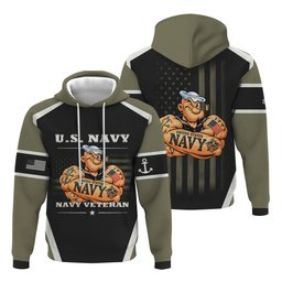 U.S. Navy Sailor Veteran Polo Shirt, Navy Veteran Shirts, Gifts for Navy Veterans - Hoodie - 7