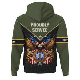 Proudly Served Army National Guard Veteran Polo Shirt, Military Veteran Shirts - Hoodie - 6