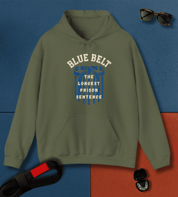 Blue Belt Prison BJJ Hoodie