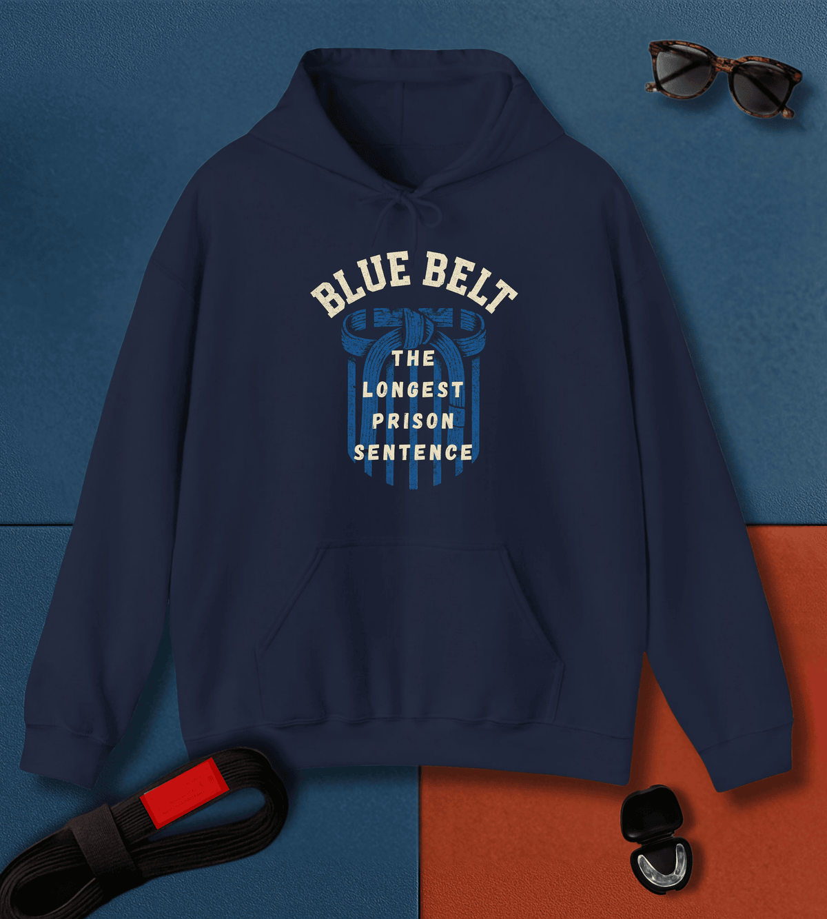 Blue Belt Prison BJJ Hoodie