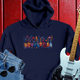 Floral Guitar  Hoodie
