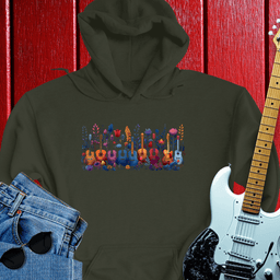 Floral Guitar  Hoodie