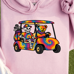 Tie Dye Golf Cart Hoodie