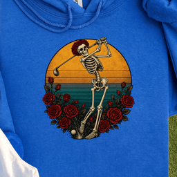 Skeleton Swing Sunset Hoodie