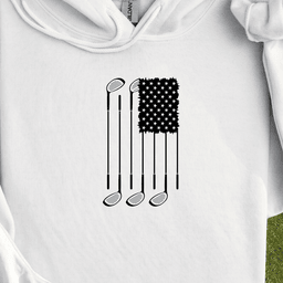 USA Flag Clubs & Stars Hoodie