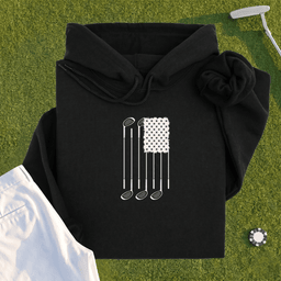 USA Flag Clubs & Stars Hoodie