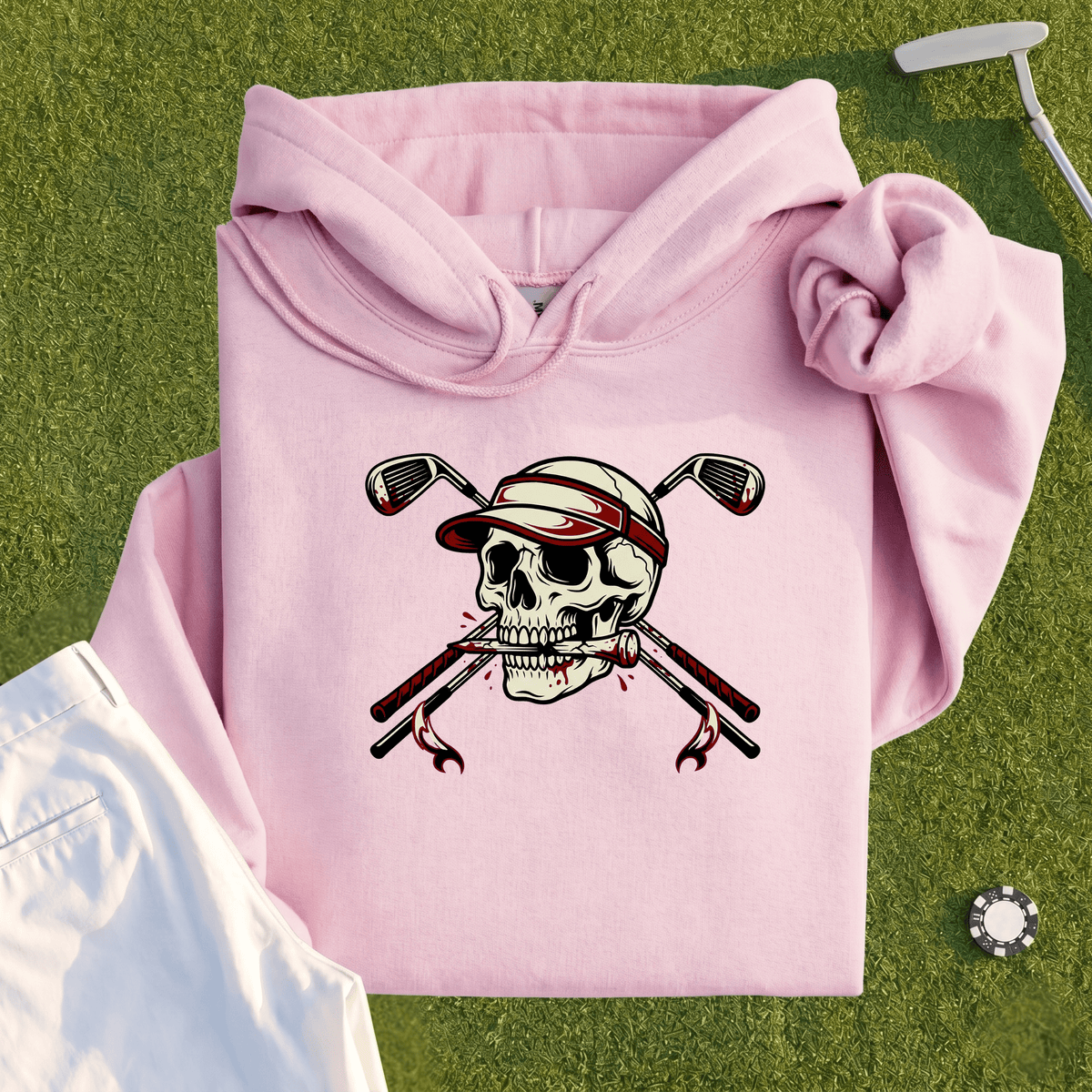 Skull and Cross Clubs Color Hoodie