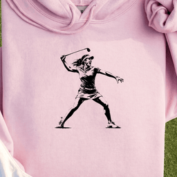 Angry Female Golfer Hoodie