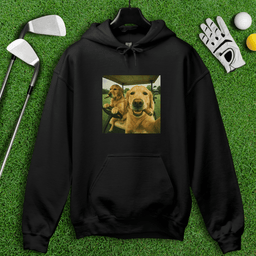 Golden Retriever Golfers Selfie Hoodie